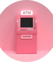 atm on pick background