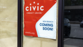 Civic coming soon branch sign