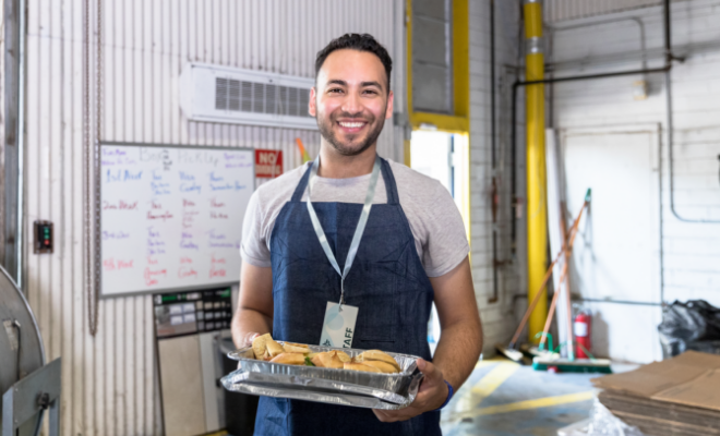 Nonprofit owner of a food kitchen, managing operations with the support of a Civic Nonprofit Checking Account.