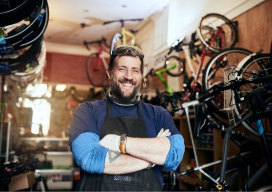 Civic member bike repair and maintenance shop
