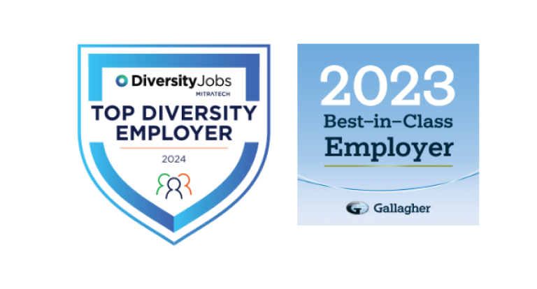 Awards: Top diversity employer and 2023 Best-in-class employer