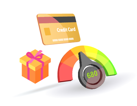 Graphic of a credit card.